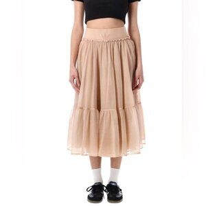 Adidas Originals Tulle Maxi Skirt Blush Pink | Women’s XS NWT